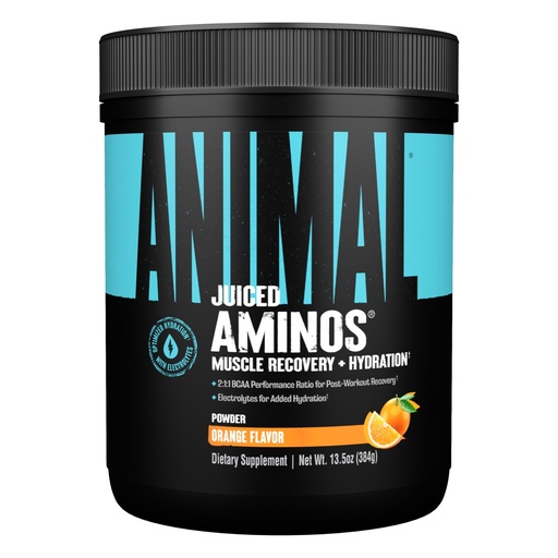 [BRSWIHABCJ5B4CLA] Animal Juiced Amino Acids - BCAA Powder EAA Matrix Plus Hydration with Electrolytes and Sea Salt Anytime Recovery and Improved Performance, Orange Flavor, 30 Servings