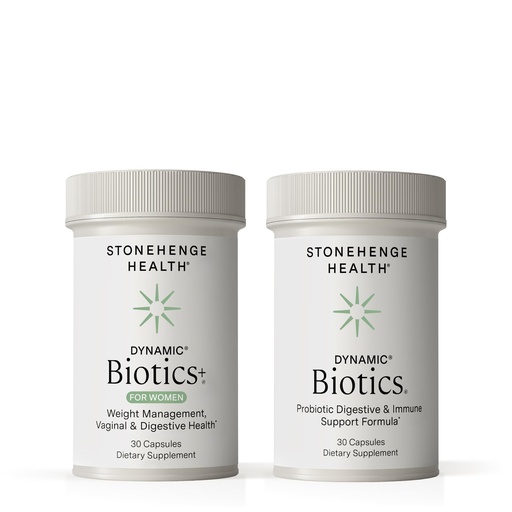 [BRSRAHQEAEGREA3U] Stonehenge Health Dynamic Biotics+ for Women + Dynamic Biotics Probiotics Bundle Supplements to Support Digestive & Feminine Health