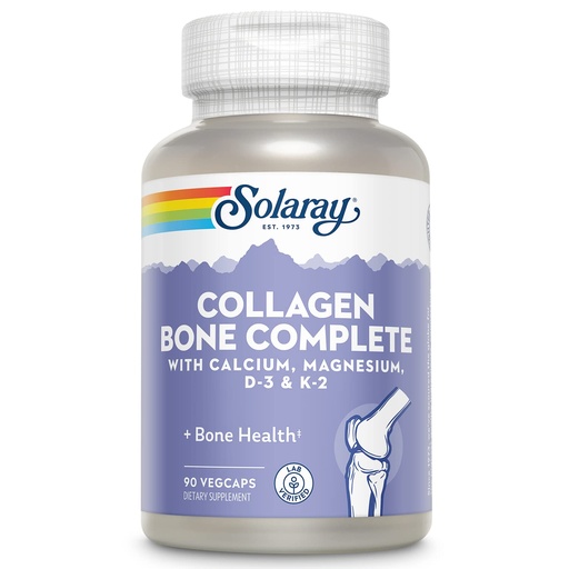 [BRSWGAYZOJ6AYF3B] Solaray Collagen Bone Complete - Marine Collagen Capsules with Calcium, Magnesium, & Vitamin D3 for Women & Men, Bone Strength & Health Support - 90 Capsules