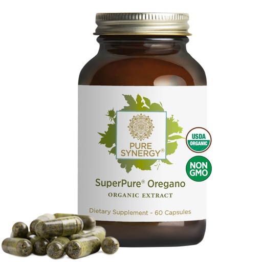 [BRSWGBD7BB7GK2T6] PURE SYNERGY SuperPure Oregano Extract | Oregano Oil Extract Capsules | Organic Oil and Leaf Supplement | for Immune, Digestive, and Respiratory Health (60 Capsules)