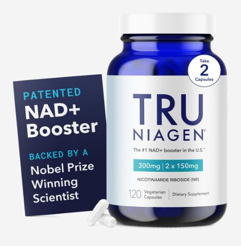 [BRSWGFALOUDQMYL3] TRU NIAGEN Patented NAD Supplement for Brain Function, Anti Aging & Cell Regeneration, Niagen, 60 300mg Servings | Supports Cellular Energy, Muscle | Nicotinamide Riboside (NR) Take 2 Daily | 1 Bottle