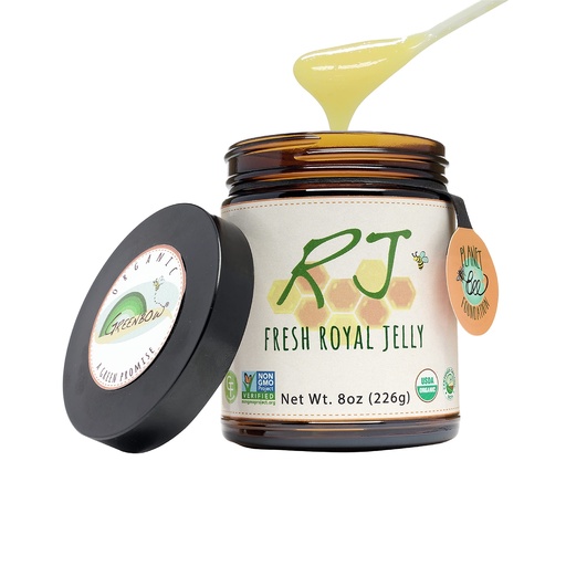 [BRSWKHDYCIDQCEY6] Greenbow Organic Fresh Royal Jelly - 100% USDA Certified Organic, Non-GMO, Halal, Certified GMP, Pure, Gluten Free - One of The Most Nutrition Packed - (226g)