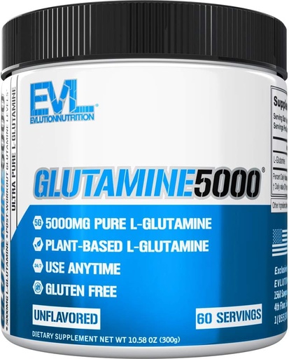 [BRSWGZT3BMAQK3DH] Pure Vegan L-Glutamiini Powder Supplement - Evlution Nutrition Typpioksidi Booster 5g L Glutamiini Supplement for Post Treout Recovery Enhanced Pumps Gut Health Energy and Immuniteetti - makuamaton