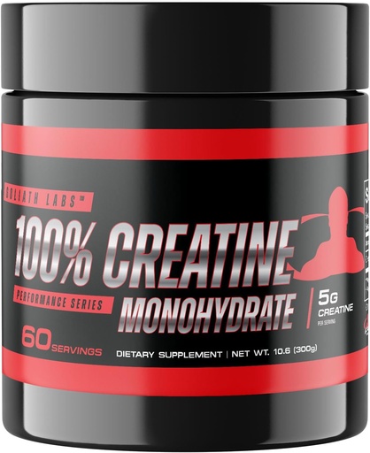 [BRSRAY3QCRYRQDT4] Goliath Labs Pure Creatine Monohydrate Powder - 300g Unflavored Micronized Creatine for Strength, Power, Muscle Support & Endurance - 60 Servings - Fitness Supplement for Men & Women