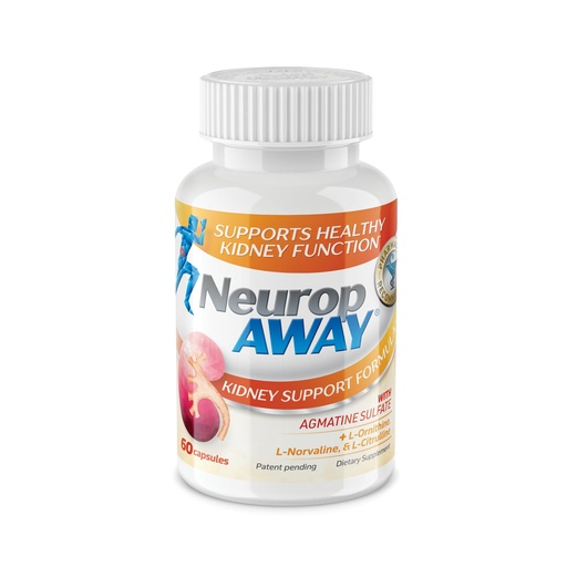 [BRSROA3QBAMWKCLJ] NeuropAWAY Kidney Support Supplement with Agmatine Sulfate, L-Novaline, L-Ornithine, L-Citrulline Provides Fast, Powerful Kidney Support, 60CT