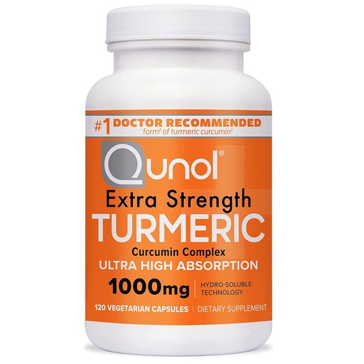 [BRSWYAQECUFB43TJ] Qunol Turmeric Curcumin Supplement, Turmeric 1000mg With Ultra High Absorption, Joint Support Supplement, Extra Strength Turmeric Capsules, 2 Month Supply, 120 Count (Pack of 1)