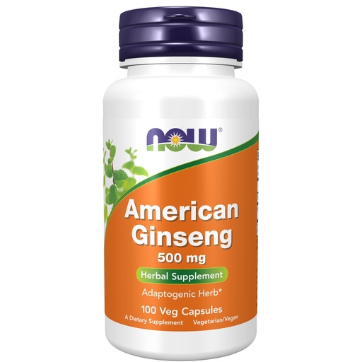 [BRSWIYYPOMNWE33Y] NOW American Ginseng, 100 Capsules (Pack of 2)