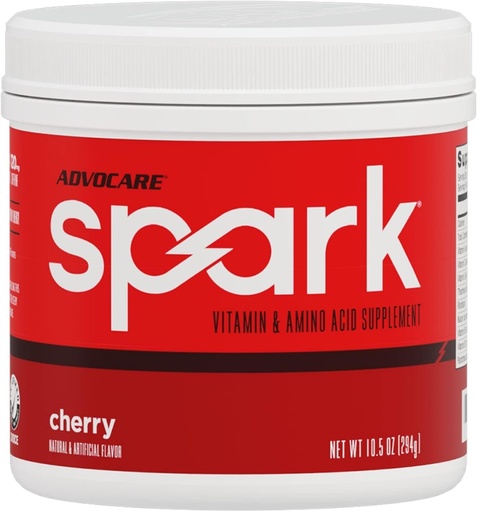 [BRSWKGY2AV4RSFLM] AdvoCare Spark - Energetický nápoj Mix - Vitamín a aminokyselina doplnok - Podpora energie a zaostrenie - Prenosná imunitná podpora - Bezcukru - Cherry, (10,5 oz)