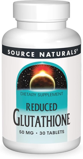 [BRSWIYTYOZ6WCF32] Source Naturals Glutathione, Supplement for Liver Support, 50mg - 30 Tablets