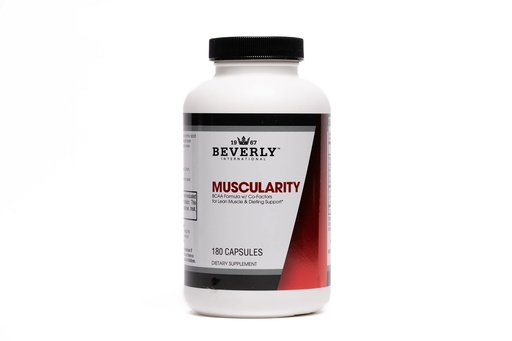 [BRSWIY32BQOBADLG] Beverly International Muscularity Specialty BCAA Formula, 180 Capsules. Branched Chain Amino Acids + Chromium Picolinate, B6-B12. Improves Energy Metabolism - Muscle Recovery - Muscle Guard.