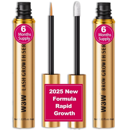 [BRSROCQKAQIAYG3V] Lash Serum&Eyebrow Growth Serum Set,2025 Upgrade -Rapid Eyelash for Stronger,Eyebrow Growth Serum,Natural Ingredients (Upgraded Lash&Brow Serum Set)