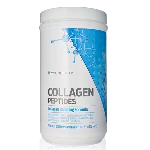 [BRSRMAYROYHRAH3F] Youngevity Multi-Collagen Peptides Powder with Fulvic Powder – Hydrolyzed Grass-Fed, Marine, Chicken, & Eggshell Membrane Collagen – Hair, Skin, Nails, Bone, Bone Support – I, II, III, V, X – 11.4 oz