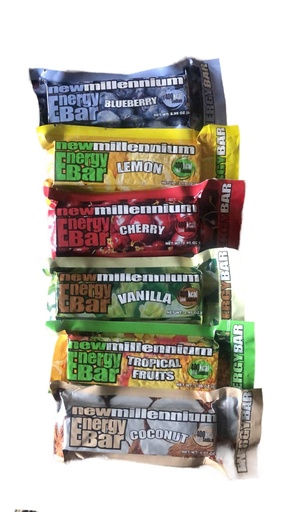 [BRSWKEINOQOAMAI7] Millennium Energy Bars Assorted Flavors Including Emergency Guide