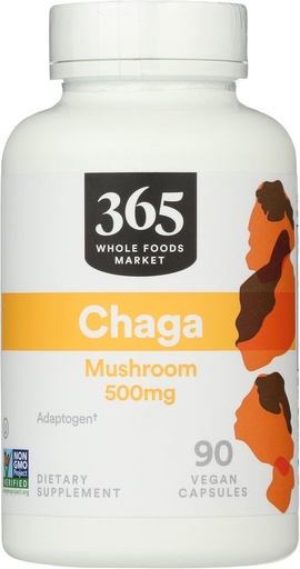 [BRSWYHQDOYAQ4H3A] 365 by Whole Foods Market, Chaga, 90 Count