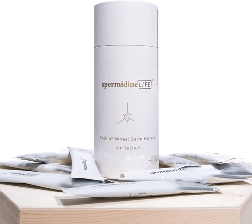 [BRSRMHD3PICWGFAU] LONGEVITY LABS + spermidinăLIFE Pro+ 4300mg, Supliment natural, Plant-Based, Germeni de grâu cu conținut ridicat de spermidină, Vegan-Friendly, 10 Sachete (Pachet de 1)