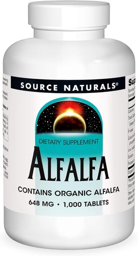 [BRSWIYTYOUEBQDLE] Source Naturals Alfalfa 10 Grain Dietary Supplement - 1000 Tablets