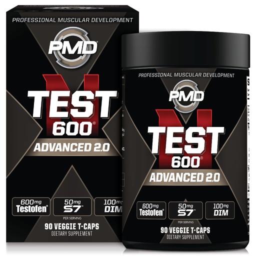 [BRSWGFACOF5QIFLL] PMD Sports N-Test 600 Advanced Nitric Oxide Booster for Men - with Clinically Studied Testofen - Lean Muscle and Strength Gains with Estrogen Suppression (90 Veggie -Caps)