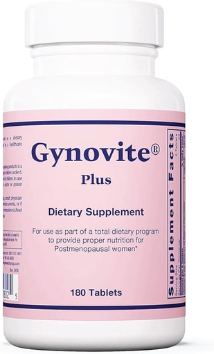 [BRSWIYLQOFYWO3I3] Optimox Gynovite - Menopause Suplimente pentru femei, Post Menopauza Support Vitamine pentru Flash fierbinte, Transpirații de noapte, Menopauză de confort pentru femei - 180 comprimate