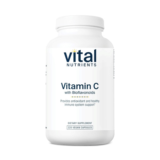 [BRSWIEIYOQORGDDM] Vital Nutrients Vitamin C with Bioflavonoids, 220 Capsules