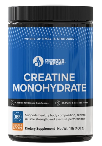 [BRSROEITCQBQAGT4] Designs for Sport Micronized Creatine Monohydrate Unflavored Powder - NSF Certified for Sport, 90 Servings, Supports Muscle Recovery, Brain Health, Pre and Post Workout Strength