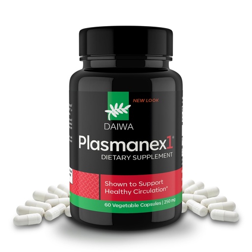 [BRSWIZ32BMPRUHL6] Daiwa Plasmanex1 - Circulation Supplement with Fermented Natto Enzyme (BFPB) for Blood Flow and Vascular Wellness, Made in USA, 60 Vegan Capsules