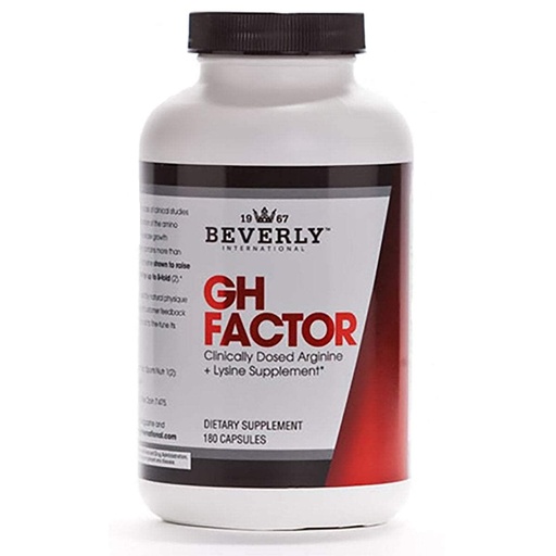 [BRSWIY32BQNBMEA5] Beverly International GH Factor, 180 Capsules. Arginine and Lysine Supplement, Amino Acid Formula. Revitalize Your Physique.