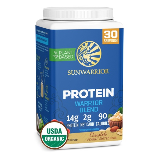 [BRSROZAECVYAE2A4] Organic Plant Based Protein Powder | Vegan Organic Protein Powder with BCAA Amino Acids & Hemp Seed Pea Blend | Non-GMO Soy Dairy Filler & Gluten Free (Chocolate Peanut Butter, 30 Servings)