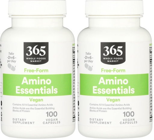 [BRSRAGT7A54BAHTB] Whole Foods Market, Amino Essentials, 100 ct (Pack of 2)