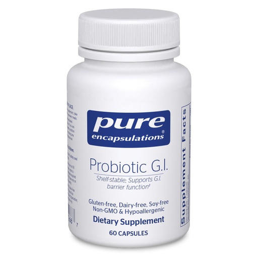 [BRSWIYIOAAHBS2L4] Pure Encapsulations Probiotic G.I. - Shelf Stable Probiotic for Intestinal Health & Gastrointestinal Support - with Lactobacillus & Bifidobacterium - 60 Capsules