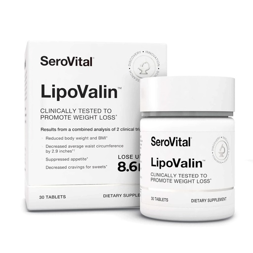 [BRSRMGA6PJ7GEFY6] Serovital LipoValin Clinically Validated Weight Loss Pills for Women Diet Pill, Appetite Suppressant, Stimulant-Free Weight Loss Supplement - 30 Count (30 Tablets)