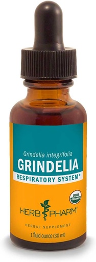[BRSWIYTYC4CWMFL4] Herb Pharm Grindelia flytende ekstrakt for respiratorisk systemstøtte - 1 Ounce (DGRIND01)