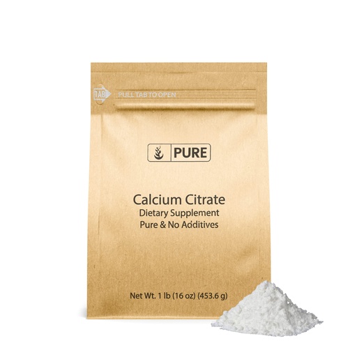 [BRSW2ZD5AAPGG3I4] Pure Original Ingredients Calcium Citrate (1lb) Calcium Supplement, No Additives or Fillers