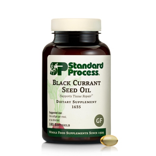 [BRSWGZT7CIARUAD4] Standard Process Black Currant Seed Oil Dietary Supplement - Gluten-Free Healthy Immune Support - Natural Tissue Care - 180 Softgels