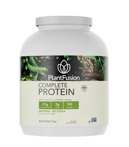 [BRSRMA3QOEBWGGY6] PlantFusion Complete Vegan Protein Powder - Plant Based Protein Powder with BCAAs, Digestive Enzymes and Pea Protein - Keto, Gluten Free, Non-Dairy, No Sugar, Non-GMO - Natural- No Stevia 5 lb Bulk