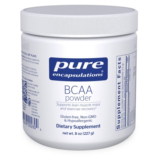 [BRSWIYQECUHWOFTG] Pure Encapsulations BCAA Powder | Hypoallergenic Supplement to Support Muscle Function During Exercise | 8 Ounces