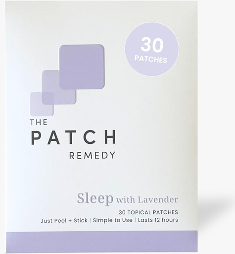 [BRSROCDRCAMRS3I4] The Patch Remedy Sleep with Lavender Patch | Valerian, Passionflower, Hops, Magnesium Glycinate, Lavanda | 30 Patches