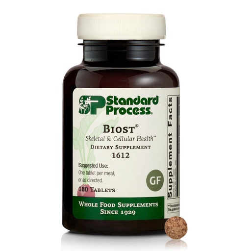 [BRSWGYYFAV5AAG34] Standard Process Biost - Skeletal & Cellular Health Supplement - Aids Strong Teeth & Healthy Bones - Gluten-Free, Non-Dairy & Non-Soy - 180 Tablets (180 Servings)