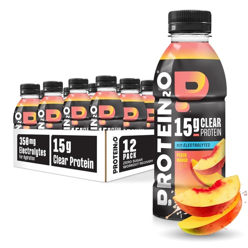 [BRSWGZQNDEPWYCQV] Protein2o 15g Whey Protein Infused Water, Peach Mango, 16.9 Oz Bottle (Pack of 12)