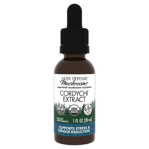 [BRSWIEA4CYNQM3DY] Host Defense CordyChi Extract - Energy & Immune Support Supplement - Cordyceps & Reishi Mushroom Supplement for Relaxation & Respiratory Support - Aids Against Tiredness - 1 fl oz (30 Servings)*