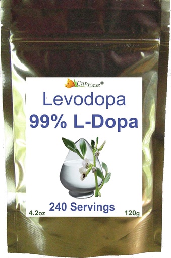 [BRSWECQDPINBAG36] l-dopa Powder - 99% Mucuna Pruriens Extract - Natural Velvet Bean - 2.4oz. - 240 Servings