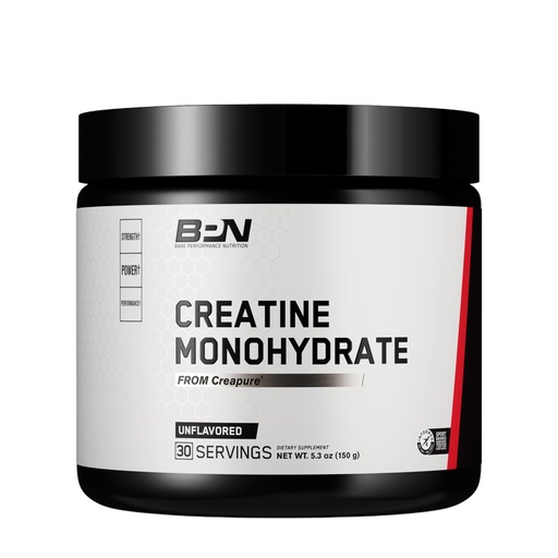 [BRSROHDRBYJW2EI3] BARE PERFORMANCE NUTRITION, BPN Pure Creatine Monohydrate Powder by Creapure, 5g of Creatine per Serving, Supports Muscle Growth, Unflavored Creatine Powder, 30 Servings