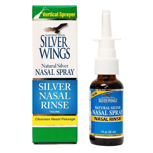 [BRSRMYYZPMPQO3I2] Natural Path Silver Wings - Natural Silver Nasal Rinse Spray - 250ppm - 1oz