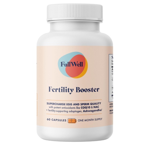 [BRSROZIFCEIA43A3] FullWell Fertility Booster - Conception Support for Men & Women - Supports Egg & Sperm Quality - Reproductive Health - CoQ10, Ashwagandha, NAC & ALA - 60 Count (30 Servings)