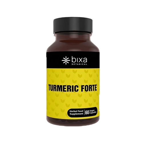 [BRSWKHY2OIAQMHDG] bixa BOTANICAL Turmeric Forte Capsules | High-Potency Curcumin with Black Pepper | Enhanced Absorption for Joint & Immune Support | 100% Pure Ayurvedic Herbal Supplement | 450mg, 60 Vegan Capsules