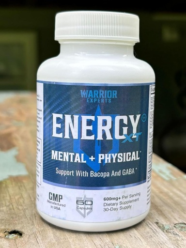 [BRSRAGQPCQAQKGTO] Warrior Nootropics Energy Supplements for Mental Alertness and Physical Energy | Support Mental Clarity, Brain & Cognitive Function – with Vitamin B, DMAE Bacopa and GABA - 60 Capsules