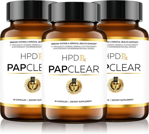 [BRSRAGT4CMAWAF34] PAPCLEAR Physician Formulated | All Natural Immune Support Supplement | Advanced Powerful Immunity Booster | 21 Vitamins & Nutrients with Organic Shiitake Mushroom & Lycopene | 90 Capsules | Pack of 3