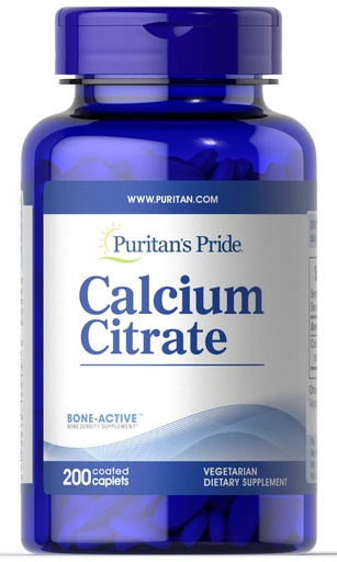 [BRSWIZQ3OV6BQAAV] Puritan's Pride Calcium Citrate 200 Mg, 200 Count