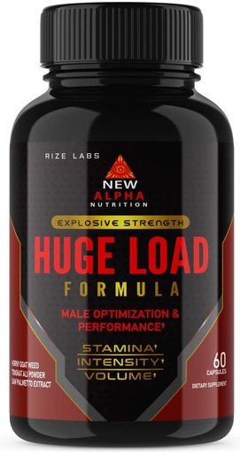 [BRSROFICDJYRSAA3] rize labs - Huge Load Formula for Men, A Complete Daily Wellness Supplement for Overall Wellness and Peak Performance, Extra Strength Formula (60 Capsules)