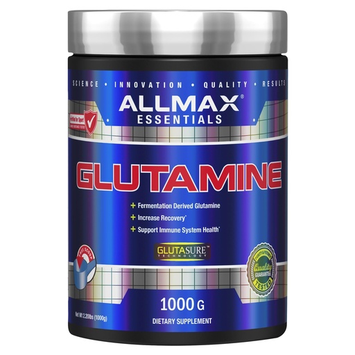 [BRSWIYQ2CANW23Q3] ALLMAX L Glutamine Powder 1000g, Fermented L-Glutamine Powder Pure, Unflavored Glutamine Supplement for Gut Health, Recovery & Immune Support, Vegan, Gluten Free