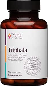 [BRSRMAY3CV7QKFY2] Dr. Chaudhary’s Prajna Ayurveda Triphala with Amla, Haritaki & Bibhitaki is a Rejuvenating Formula that is Traditionally used for Proper Digestion & Elimination, Vegan, Gluten-Free, Soy-Free, Organic